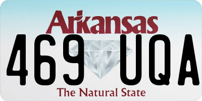 AR license plate 469UQA