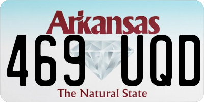 AR license plate 469UQD
