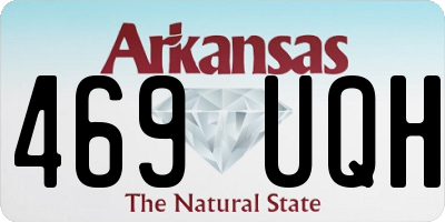 AR license plate 469UQH