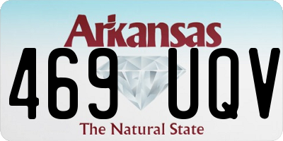AR license plate 469UQV