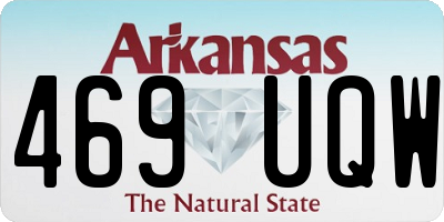 AR license plate 469UQW