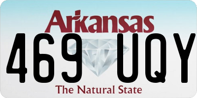 AR license plate 469UQY
