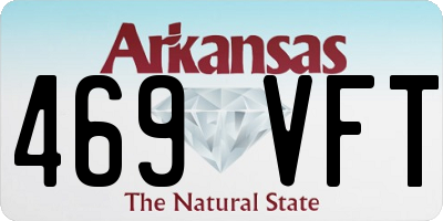 AR license plate 469VFT