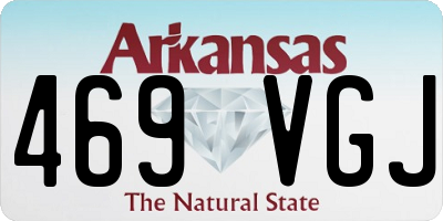 AR license plate 469VGJ