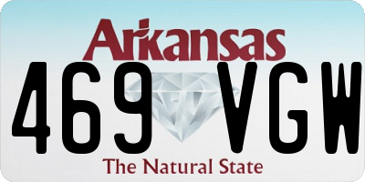 AR license plate 469VGW