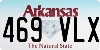 AR license plate 469VLX