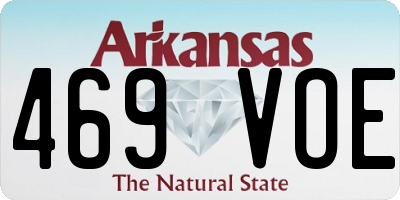 AR license plate 469VOE