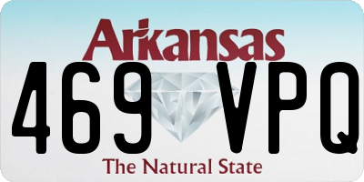AR license plate 469VPQ