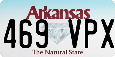 AR license plate 469VPX