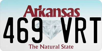 AR license plate 469VRT