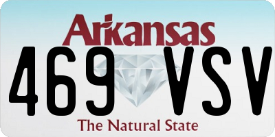 AR license plate 469VSV