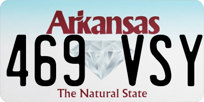 AR license plate 469VSY