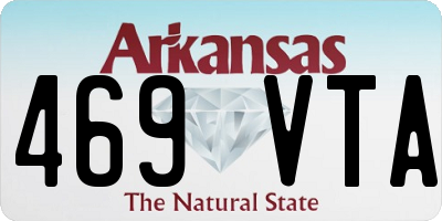 AR license plate 469VTA