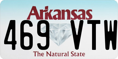 AR license plate 469VTW