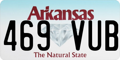 AR license plate 469VUB