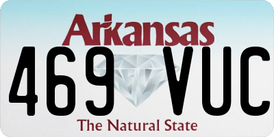 AR license plate 469VUC