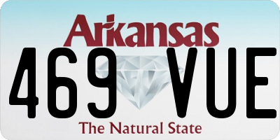AR license plate 469VUE