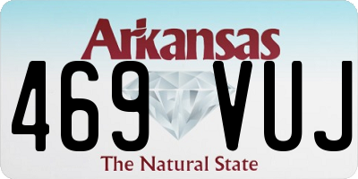 AR license plate 469VUJ