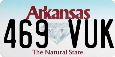 AR license plate 469VUK