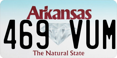AR license plate 469VUM