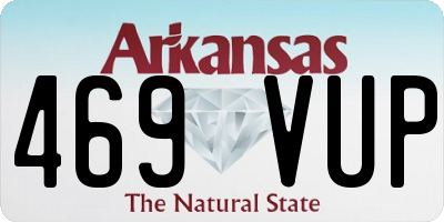 AR license plate 469VUP
