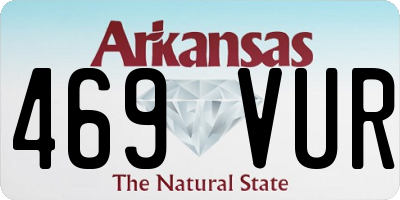 AR license plate 469VUR