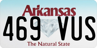 AR license plate 469VUS