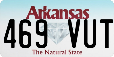 AR license plate 469VUT