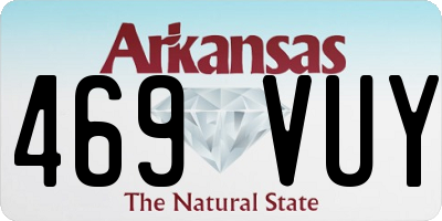 AR license plate 469VUY
