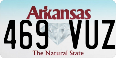 AR license plate 469VUZ