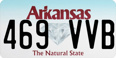 AR license plate 469VVB