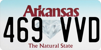 AR license plate 469VVD