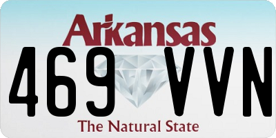 AR license plate 469VVN