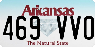 AR license plate 469VVO