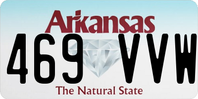 AR license plate 469VVW