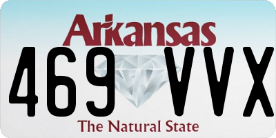 AR license plate 469VVX