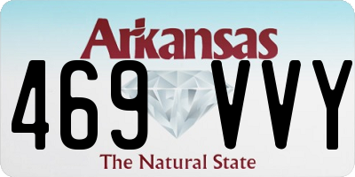 AR license plate 469VVY