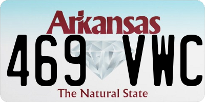 AR license plate 469VWC