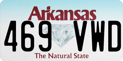 AR license plate 469VWD