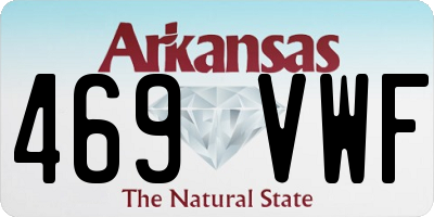 AR license plate 469VWF