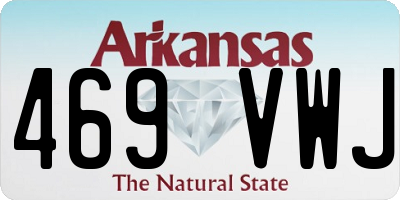 AR license plate 469VWJ