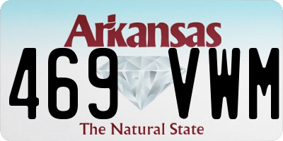 AR license plate 469VWM