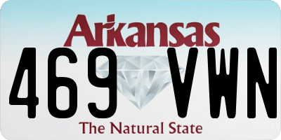 AR license plate 469VWN