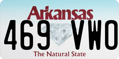 AR license plate 469VWO