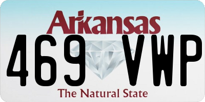 AR license plate 469VWP
