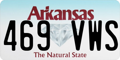 AR license plate 469VWS