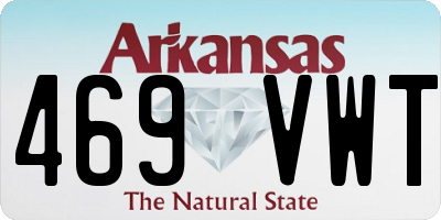 AR license plate 469VWT