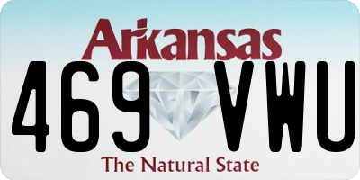 AR license plate 469VWU