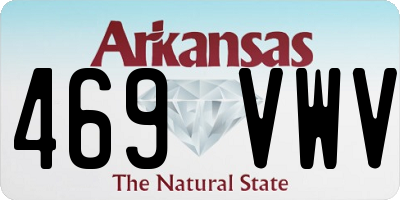 AR license plate 469VWV