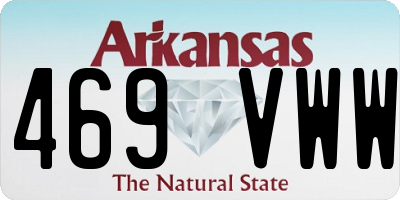 AR license plate 469VWW